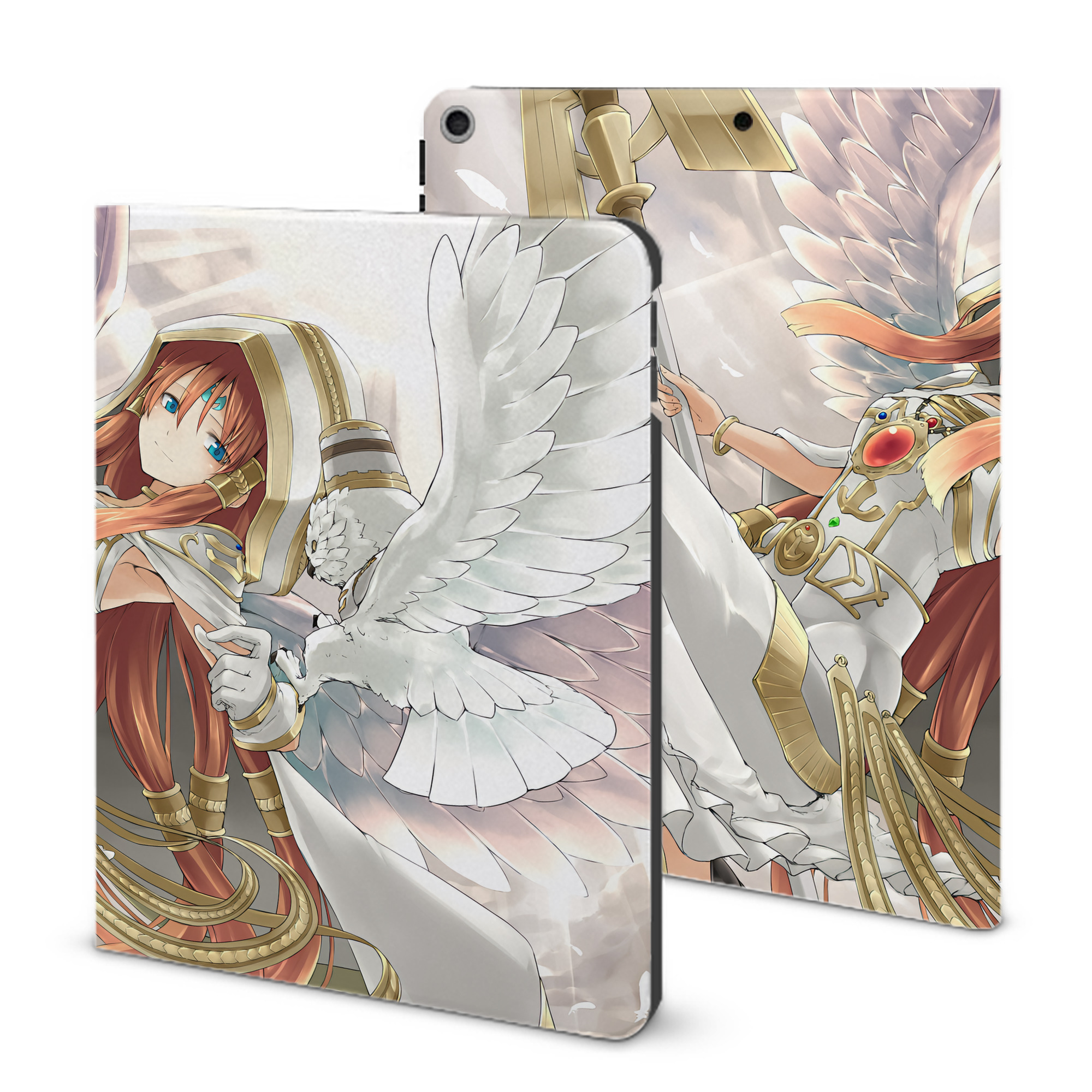 （画像用） 遊☆戯☆王 Yu-Gi-Oh! IPad ケース ブック型 PUレザー TPU 耐衝撃 軽量 薄型 ペン収納なし 全面保護 IPad 各モデル対応